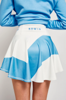 tenniskjol i blått och vitt bow19 tenniskläder