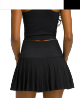 black tennisskirt padelskirt