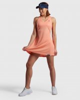 köp en tennisklänning korallfärg padelklänning