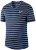 NIKE Dry Top Team Navy Striped Mens