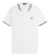 Fred perry white polo twin tipped