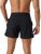 Borg Short Shorts 6 inch Black Mens