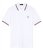 Fred Perry Polo Shirt Snow White w Stripes Mens