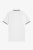 Fred Perry Polo Shirt White w Stripes Mens