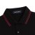 Fred Perry Polo Shirt Black w Stripes Mens