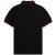 Fred Perry Polo Shirt Black w Stripes Mens