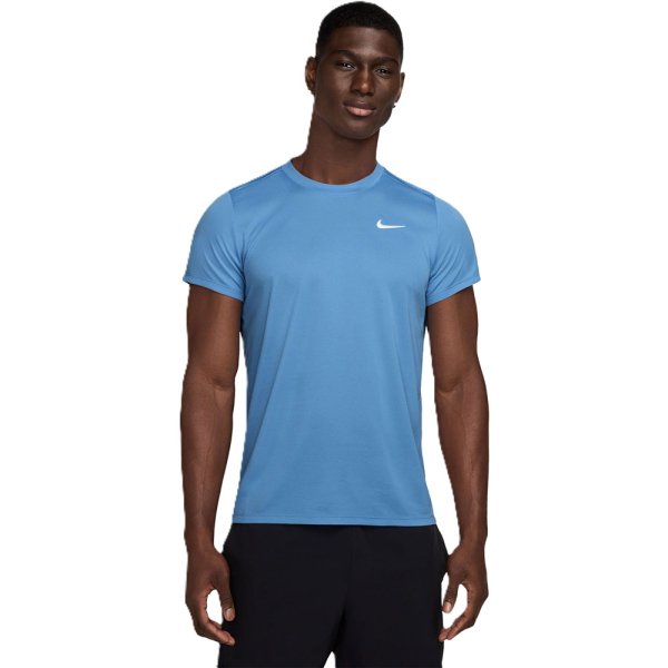 NikeCourt Victory Tee Blue Mens (Storlek: XL)