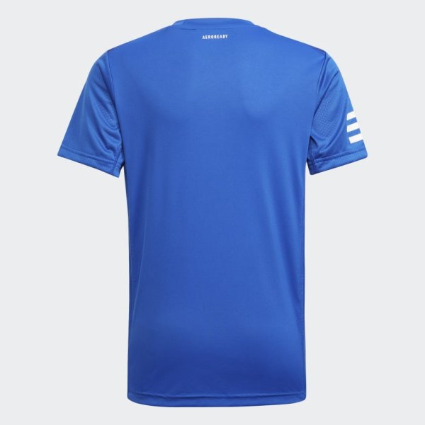 ADIDAS Club 3-stripes Tee Blue Boys