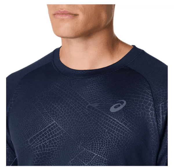 Asics Game Allover Print SS Top Tee Midnight Mens