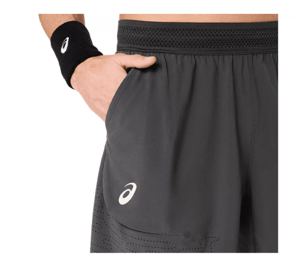 Asics Match Laser Cut 7 in Shorts Black Mens