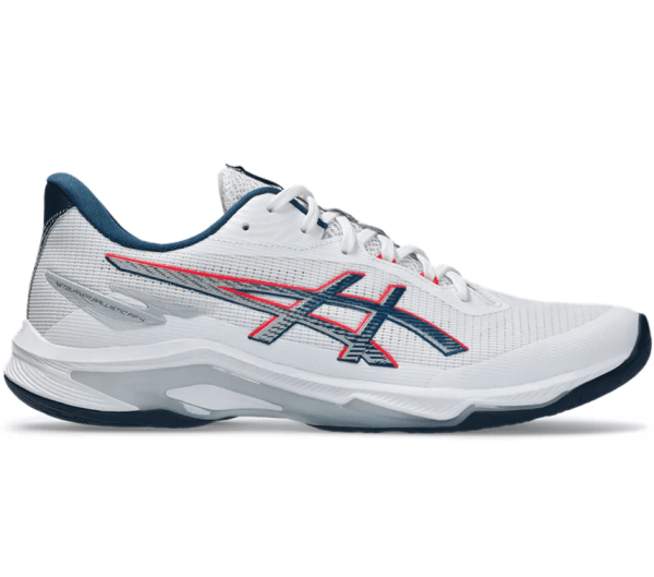 Asics Netburner Ballistic FF 4 White/Blue Squash & Badminton Mens