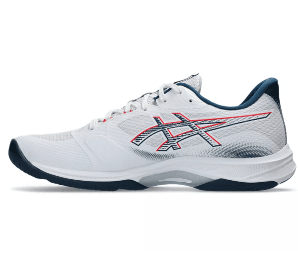 Asics Netburner Ballistic FF 4 White/Blue Squash & Badminton Mens