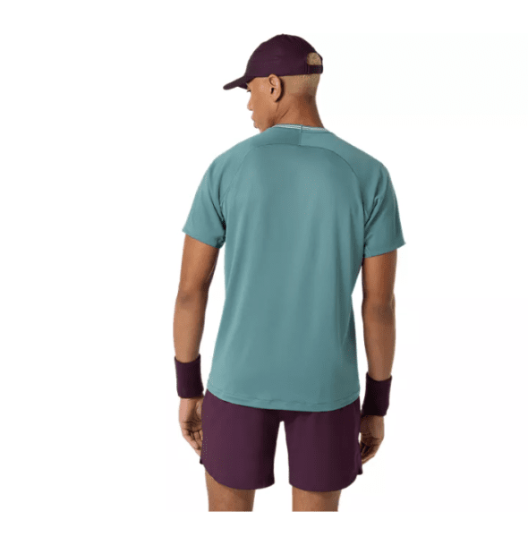 Asics Game SS Top Foggy Teal Mens