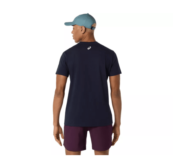 Asics Court Core Graphic Tee Navy Mens