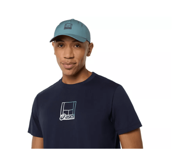 Asics Court Core Graphic Tee Navy Mens