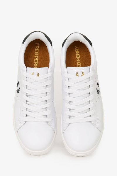 Fred Perry Leather White/Navy Shoes