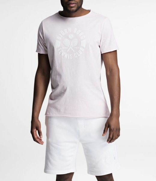 BJÖRN BORG Mens Tee Summer T.C Pink
