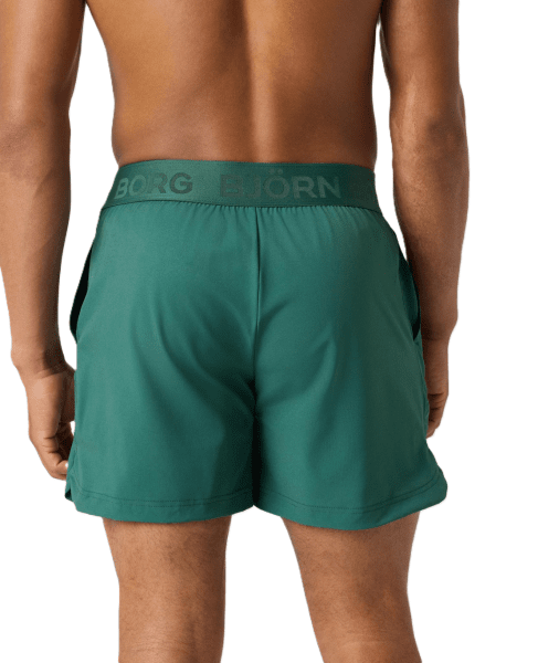 Borg Short Shorts 6 tum Green Mens