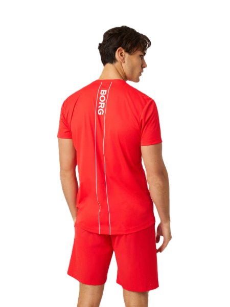 Borg Ace Light T-Shirt Red Mens