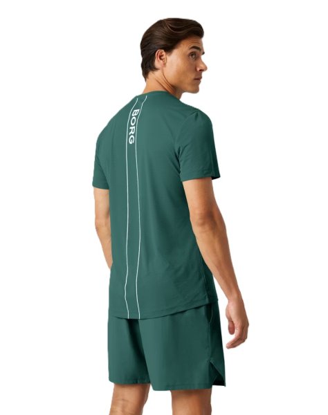 Borg Ace Light T-Shirt Dark Green Mens