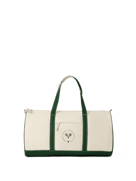 Borg Canvas Sports Bag 40 L Off White