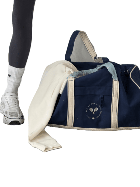 Borg Canvas Sports Bag 40 L Navy
