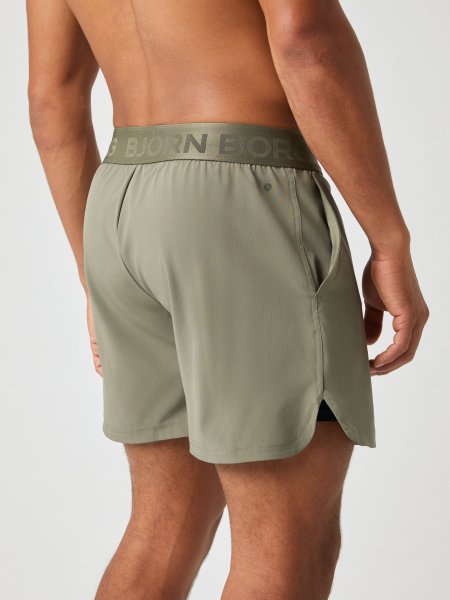Borg Short Shorts 6 tum Green Mens