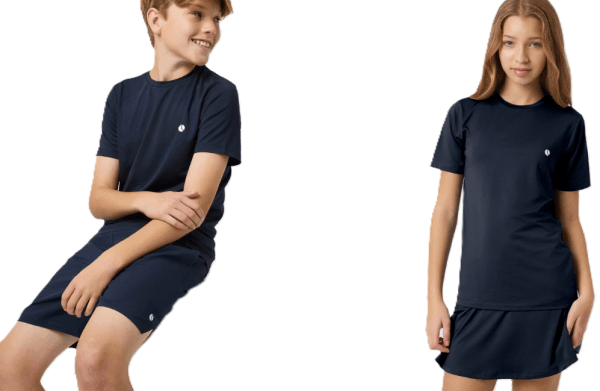 borg tshirt junior flickor pojkar tenniskläder padelkläder