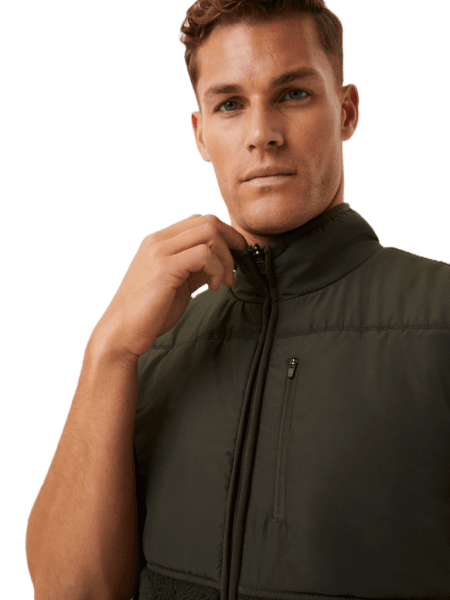 Björn Borg Centre Fleece Vest Forest Night Mens