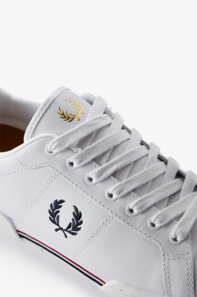 Fred Perry Leather Shoes White/Navy