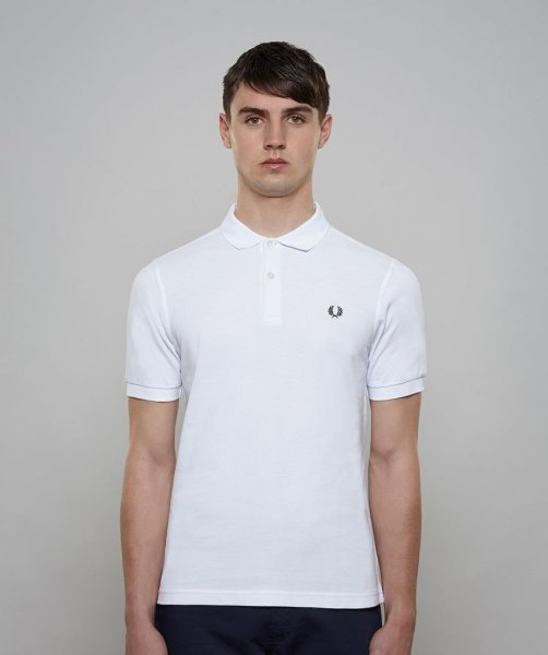 Fred Perry The Polo Shirt White Mens