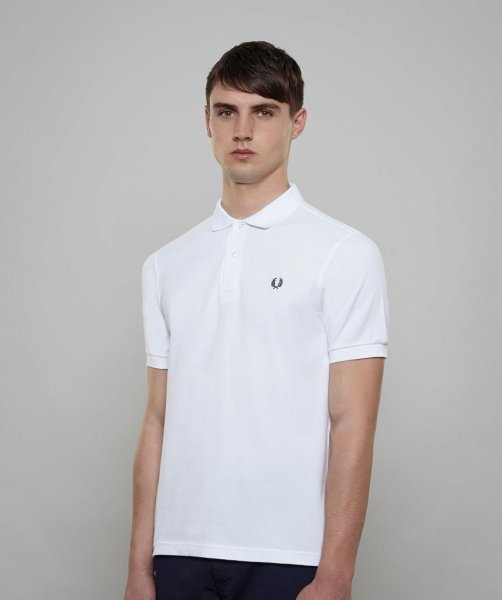 Fred Perry The Polo Shirt White Mens