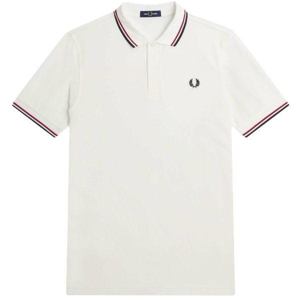 Fred Perry polo shirt vit pike