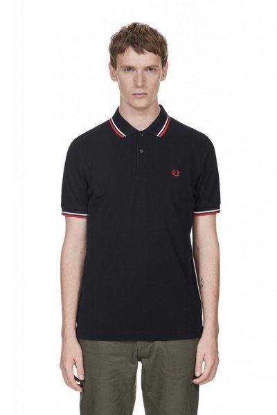 FRED PERRY Twin Tipped Polo Shirt Herr
