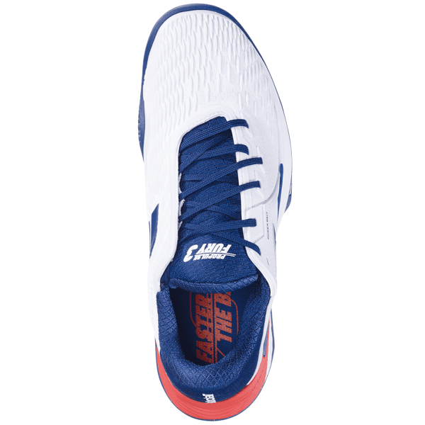 Babolat Propulse Fury 3 Wh/Blue Clay Mens