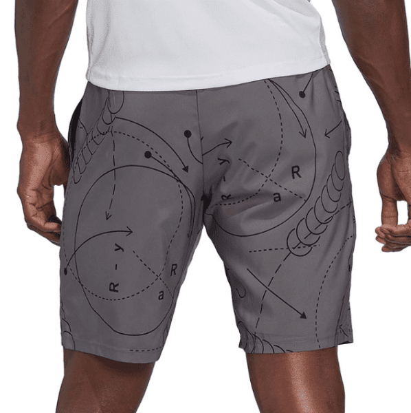 ADIDAS Club Graphic Shorts Grey Mens