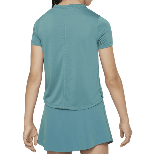 NIKE driFit One Tee Green Girls Jr