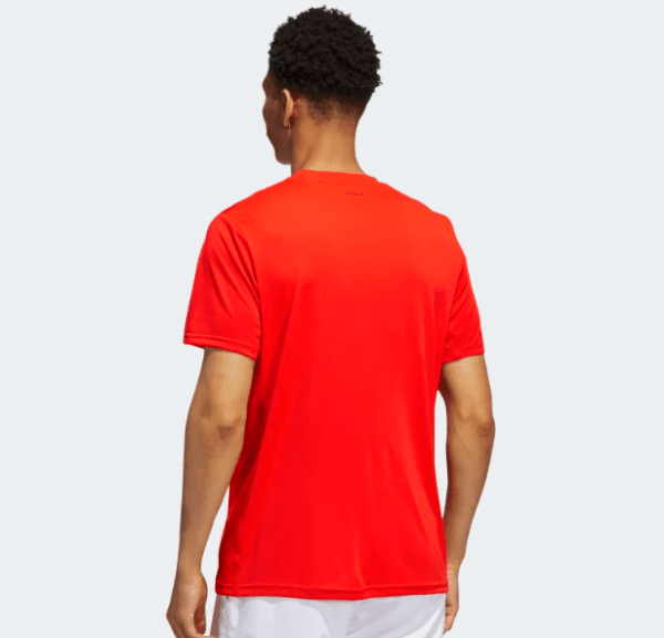 ADIDAS Club 3-stripes Bold Orange Tee Mens