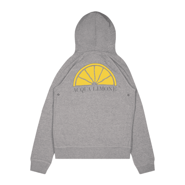 Acqua Limone Hood Jacket Print Unisex American grey