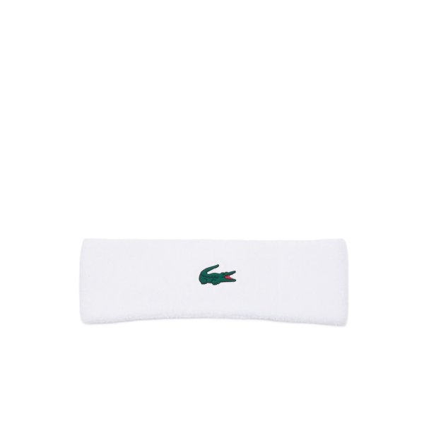 Lacoste Bouclette Jersey Sport Headband White