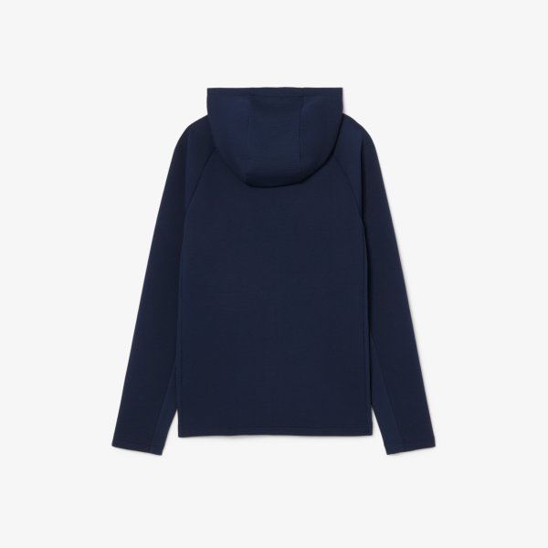 Lacoste Full Zip Hoodie Navy Mens