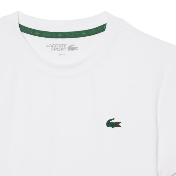 Lacoste Slim Fit Ultra Dry Sport T-Shirt White - Women