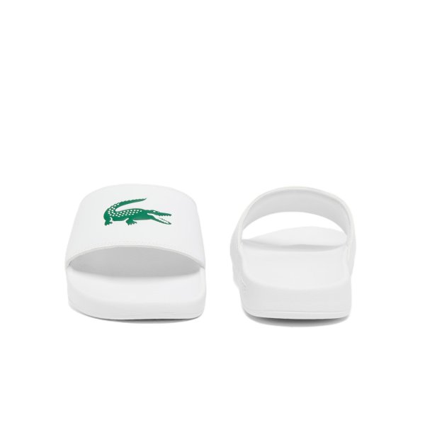 Lacoste Serves Slide White/Green Mens