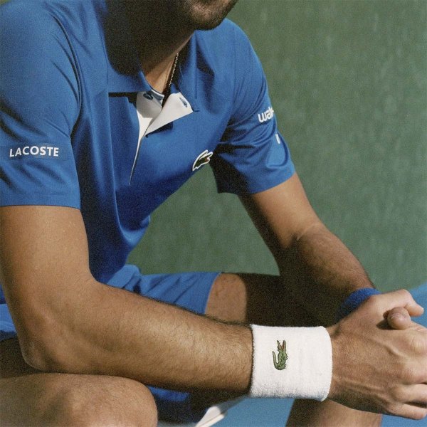 Lacoste Stretch Cotton Jersey Wristband 2-pack Navy