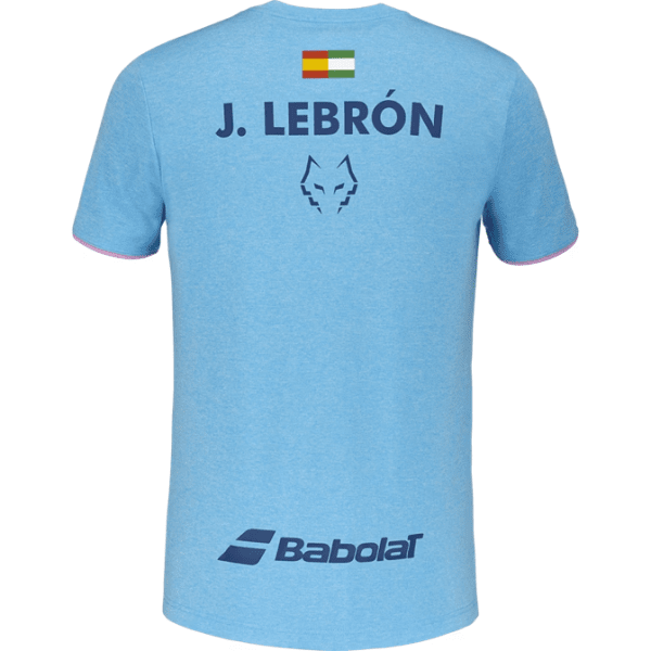Babolat Crew Neck Tee Cyan Lebron Mens
