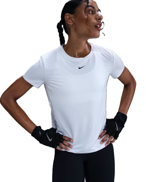 Nike One Classic Tee White Women (Storlek kläder: L) | Dam | Padelspecialisterna