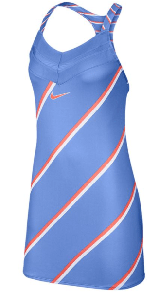 NIKE Court Tennisklänning Blå Dam