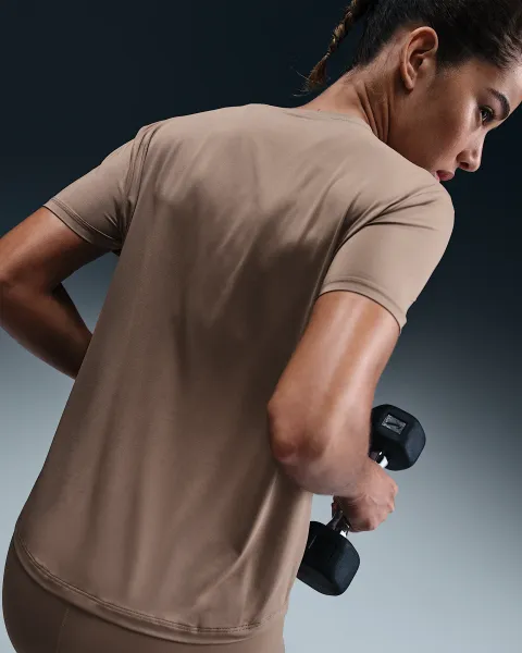 Nike One Classic Tee Brown Women