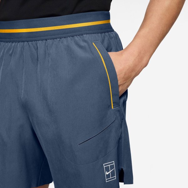 Nike Court Advantage Shorts 6 in Slate Blue Mens