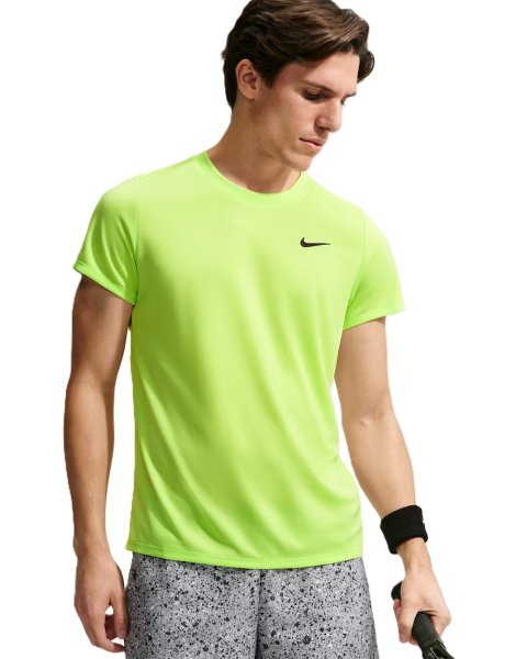 NikeCourt Victory Tee Lime Mens